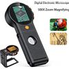 INSKAM Microscopio Digitale Elettronico 500X con Schermo da 2.0 Pollici, Lente d'Ingrandimento Portatile Pieghevole 2MP, Microscopio Video con 8 LED