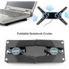 COOLMOON 1-5PCS Staffa di raffreddamento per laptop con raffreddamento ad aria Dock di raffreddamento alimentato tramite USB Pad di raffreddamento per laptop 2 ventole per blocco note Computer PC universale