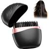 NONE Mini Piastra per Capelli Ricaricabile USB - Spazzola Lisciante Anti-Scottatura, Pettine Lisciante Senza Fili per Acconciature Lisce