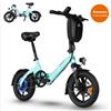 bodywel Bicicletta Elettrica Pieghevole Bodywel T16Pro 250W 36V 10.4Ah con Ammortizzatore 14, Doppi Freni a Disco, Display LCD per Pendolarismo Urbano