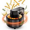 NONE Friggitrice ad Aria da 5L con Finestra di Visualizzazione e Luce LED, Friggitrice ad Aria Digitale da 1200W, 8 Programmi Preimpostati, Friggitrice ad Aria per Famiglie