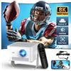 Magcubic Proiettore Portatile da Esterno Magcubic HY450MAX 1100ANSI 1080P con Auto Focus, Supporto 8K, Android 14, WiFi6, Mini Proiettore Beam