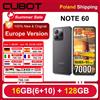 Cubot [Spedizione dalla Polonia] Cubot Note 60 Smartphone Android 15 con Batteria da 7000mAh, Display 7.2'' 120Hz, 16GB (6+10GB) RAM, 128GB ROM, Fotocamera 48MP
