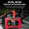 NONE Caricabatterie Intelligente per Auto e Moto 15A 12V/24V con Display LCD Grande, Modalità Riparazione e Ricarica a Corrente Lenta