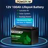 Powgrow Batteria LiFePO4 POWGROW 12V 100AH, celle EVE/Great Power di grado A al 100%, batteria al litio ferro per accumulo solare, senza IVA