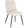 Bizzotto Sedia Cora Nero / Beige di Bizzotto