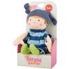 Sigikid 39651 Brenda Bilipup bambola di stoffa con vestiti da indossare e da togliere, bambola di peluche per addormentarsi, giocare, coccolare, per neonati e bambini dai 6 mesi, blu 24 cm