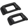PATIKIL DK-20 Oculare Paraluce Coprioculare, 2 Pezzi Coprioculare Protettore Oculare Accessori Sostitutivi per Nikon Ostacolare Riflessi e Protezione Resistenza Graffi Luce Solare, Nero