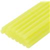 QUARKZMAN 20pz Stick Colla a Caldo per Pistola Colla a Caldo 11mm x 100mm/0,43 x 4 Mini Bastoni di Colla a Caldo Adesiva Giallo Glitterato