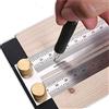 QeeHeng Righello di marcatura in acciaio inossidabile a T-Rule, matita meccanica compatibile degli strumenti di lavorazione del legno quadrato di T (120mm)