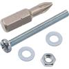 AERZETIX Kit fissaggio M3x30 mm / 50 viti metalliche / 50 dadi esagonali / 100 rondelle piatte / 1 utensile 1/4 PZ1