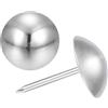 QUARKZMAN Borchie Per Tappezzeria Punti Chiodi Mobili 100Pz 14x20mm Kit Assortito Borchie A Pressione Acciaio Al Carbonio Per Divani Casa DIY Teste Chiodi Decorativi Argento