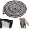 Suitedget 1 Pezzi Guarnizione Stufa a Legna Guarnizione Guarnizione Stufa a Pellet Sportelli per Camini Cavo Sigillante in Fibra di Vetro 10 mm x 3 m per Caminetto e Affumicatore Caminetti e Stufe
