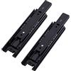 Tianher Guide per Cassetti,Tianher Guide Scorrevoli per Cassetti 150 mm 3 Pieghe Montaggio Laterale Resistente Capacità di Carico 45 kg Guide in Acciaio per Cuscinetti a Sfera Scorrevoli 6 Pollici (2 Pcs)