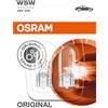 OSRAM Original 12V W5W lampada ausiliaria alogena 2825-02B in Blister doppio