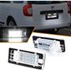 OZ-LAMPE 2 pezzi Luci Targa a LED per Dacia Duster 2010~, 6000K Bianco Posteriore Tag Lampade