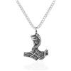 STERLL Collana Uomo Con Pendente Martello Di Thor In Design Arte Vichinga
