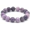 Miracles Minéraux - Bracciale con perle rotonde da 12 mm, pietra naturale, creazione artigianale francese, più di 40 scelte