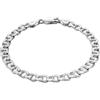 Sterll Bracciale Da Uomo In Argento 925 Massiccio Con Chiusura A Moschettone
