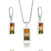 Copal Set Gioielli Con Pendente Ambra E Collana In Argento Sterling Regolabile DallUE