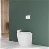 Parama Vaso WC filomuro rimless in ceramica bianco opaco e sedile soft-close | Europa Small