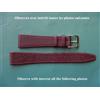 Bracelet Orologio In Pelle Di Bufalo Bordeaux 18mm Cinturino 14mm