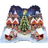 CUT POPUP.COM CUTPOPUP Villaggio Biglietti Natale, Biglietti Auguri Natale, Biglietto Auguri Natalizi Regali per Lei, Lui, Moglie, Marito, Famiglia, Figlio, Mamma, Papà, Christmas Cards (Village) US8-CN328IT