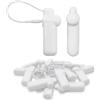 Secureyvill Etichette di Sicurezza Rigide per Abbigliamento, Mini Hard Tag RF 8.2MHz con Laccetto, Etichetta Antitaccheggio per Retail Compatibile con Sistemi RF EAS per Vestiti, Scarpe e Borse (100)