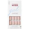 KISS Gel Fantasy The Little Things - Nude Matt - Set di 28 unghie finte Press On di qualità da salone da incollare, 2 g di colla per unghie, 1 bastoncino per manicure, 1 mini lima