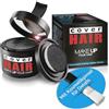 COVER HAIR Polvere per capelli nera (4 g) - Polvere per capelli per una rapida e invisibile laminazione dell'approccio, infoltire i capelli e coprire i capelli grigi, resistente al vento e all'acqua