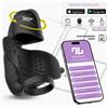 InToYou App Series Zonte Rotating Cap Vibrating Masturbator with App Black