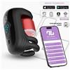 InToYou App Series Torky Compressing Rotating Masturbator with App Black
