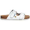 ABEBA 4080 OB ESD Slipper, Suola in Gomma Speciale Antiscivolo, Bianca, Taglia 38
