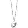 Juventus - Collana in acciaio con pendente tondo smaltato