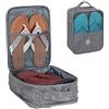 Relaxdays Porta Scarpe da Viaggio, Organizer Portascarpe per Sneaker, Ciabatte, Infradito, Accessori per Valigia, Grigio