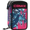 PANINI SCUOLA Astuccio Scuola Corredo 3 Zip Comix Wbs 2.0 Mix Pink