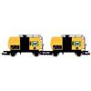 RIVAROSSI HR6566 Set 2 carri cisterna Uh "Api", livrea giallo/nero FS