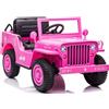 LEAN TOYS Auto Elettrica per Bambini Fuoristrada 4x4 Auto RC Ruote EVA LED Bluetooth USB
