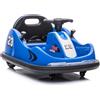 LEAN TOYS Gokart Elettrico Per Bambini Auto Elettrica Giocattolo Con LED E Telecomando Blu