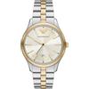 Emporio Armani Orologio per uomo, Movimento al quarzo con data a tre lancette e cassa da 41 mm con cinturino in acciaio o pelle