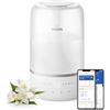 Philips Smart Humidifier - Compact but powerful with SkyHigh Mist, up to 32 hours runtime, 3L water tank refill, silent with sleep mode and night light, for (bedroom) rooms up to 38 m² (HU1509/00)