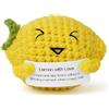 Aolso Mini Bambola Lavorata a Maglia, Bambola Lavorata a Maglia con Limone, Limone Intrecciato, Ufficio Decorazione, Peluche Bambola per Regali di Compleanno
