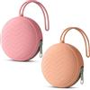 Aolso Porta Succhietto in Silicone, Lavabile Contenitore per Ciuccio, Custodia in Silicone per Ciucci per Bambini da Viaggio, Chiusura a Cerniera per Ciuccio, 2 pcs Portaciuccio Portaciuccio Silicone