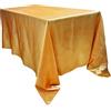 TINWARM Rettangolare Tovaglia in Raso per la Decorazione di Matrimonio/Compleanno/Battesimo del Bambino/Eventi 250 * 350CM (98.4in x 137.8in)- Oro