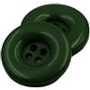 Blausky 10 bottoni colorati, in plastica, 4 occhielli, bottoni rotondi in resina, piccoli bottoni, rotondi, per cucito, lavori a maglia, fai da te, decorazione regalo, verde scuro, 30 mm