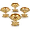 Zap impex Lampada ad olio tradizionale in ottone Deep Diya indiano lampada a olio Diwali Puja Kuber Tortoise Diya (4)
