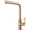 Foster Miscelatore monocomando con canna girevole ed estraibile 8498 855 finitura ottone PVD brandy