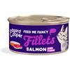 Edgard & Cooper Sfilaccetti per Gatti Adulti Salmone con Tonno in Brodo di Pesce 70 g