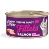 Edgard & Cooper Sfilaccetti per Gatti Adulti Salmone con Pollo in Brodo 70 g