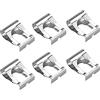 KBNIAN 6 Pezzi Clip Tergicristallo Punto Clip di Ricambio per Giunto Motorino Tergicristalli kit Riparazione Tergicristallo Punto kit di Riparazione del Collegamento del Tergicristallo (Argento)